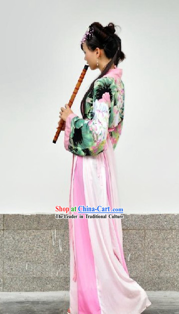 Chinese Hanfu Lotus Clothes Set for Women