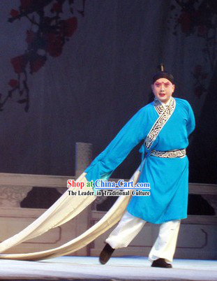 Chinese Opera Long Water Sleeve Dance Costumes for Men