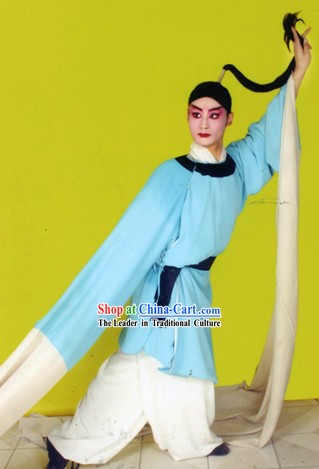 Chinese Opera Long Water Sleeve Dance Costume for Men