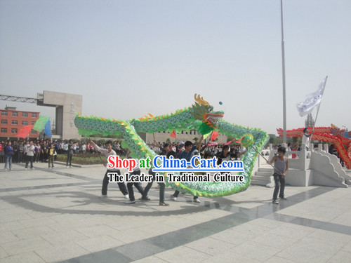 Traditional Green Beijing Dragon Dance Costume Complete Set