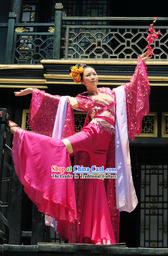 Ancient Chinese Beauty Dancer Costume Complete Set