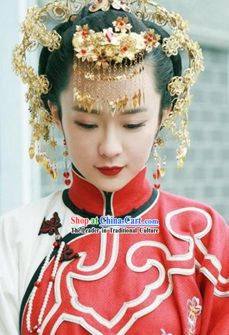 Ancient Chinese Beauty Wedding Headpiece Set View the Category Traditional