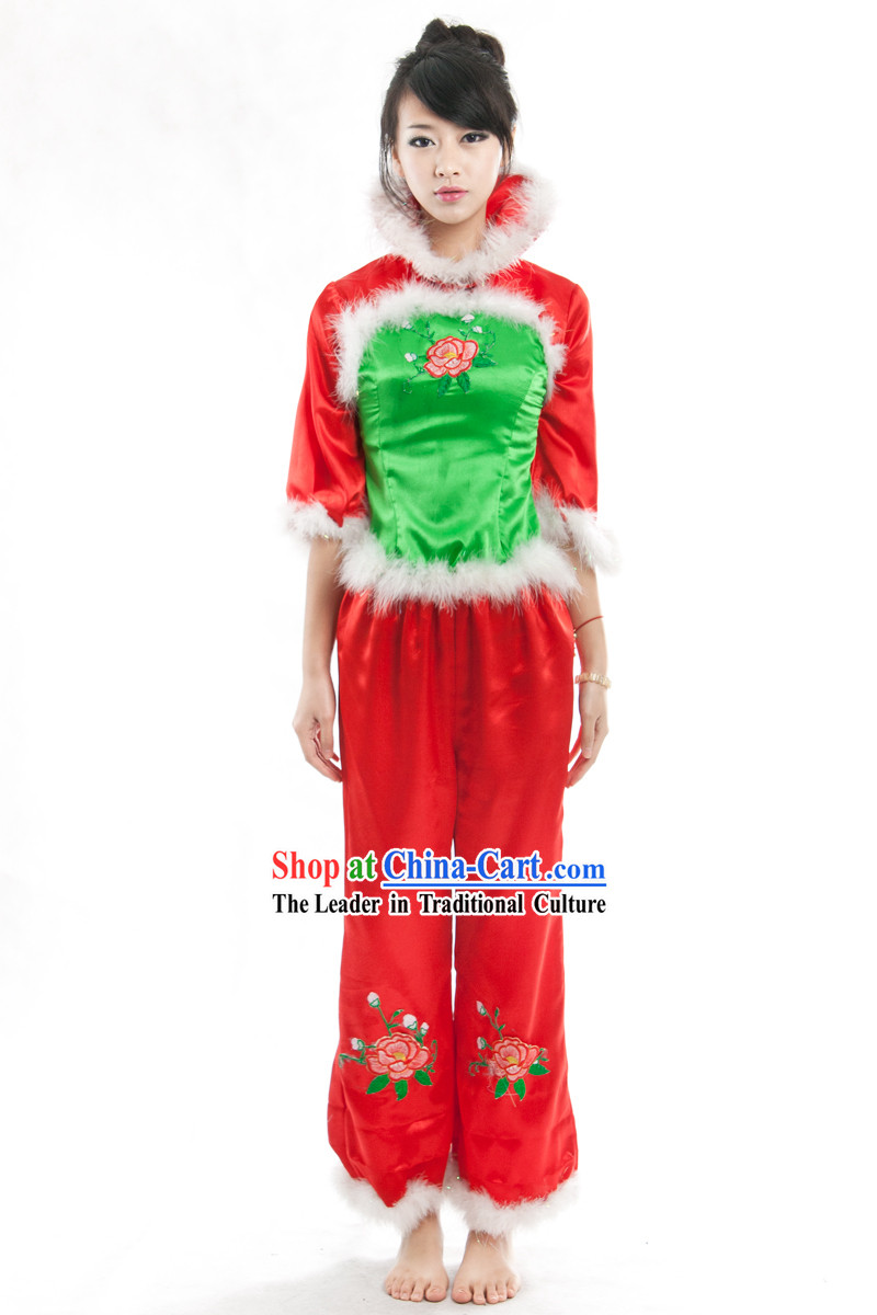 Chinese Lunar New Year Dance Costumes Set