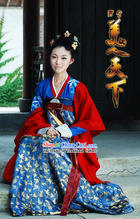 Tang Dynasty Gu Zhuang Princess Female Clothing Complete Set