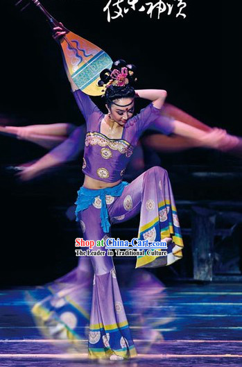 Chinese Ancient Dunhuang Fei Tian Flying Fairy Dance Costume