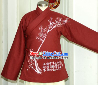 Chinese Hand Painted Cotton Jacket for Women