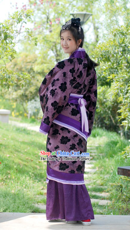 Chinese Royal Han Fu Quju Attire Clothing Complete Set for Women