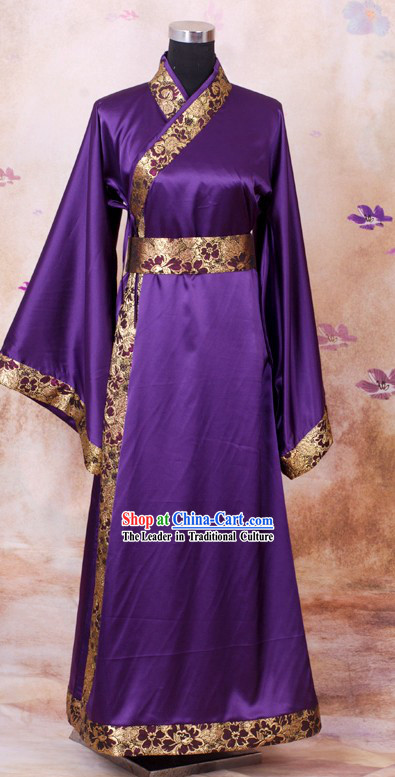 Han Chinese Clothing Purple Quju