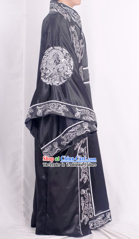 Stunning Embroidered Dragon Han Chinese Clothing for Men