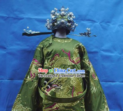 Chinese Opera Prime Minister Costumes and Hat