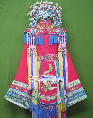 Ancient Chinese Opera Princess Costumes and Phoenix Crown