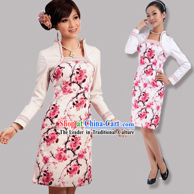 Chinese Autumn Long Sleeve Cheongsam