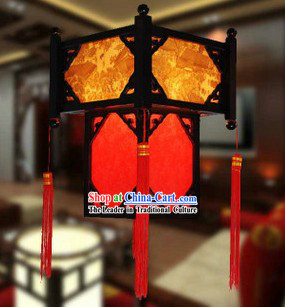 Traditional Chinese Wooden Parchment Palace Lantern