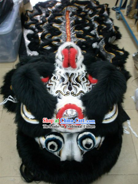 Top Competition and Parade Lion Dancing Head and Costume Complete Set