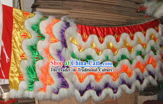 Top Luminous Sheep Fur Lion Dance Body, Pants and Shoes Set