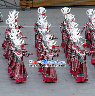 Beijing Olympic Games Opening Ceremony Miao Dance Costumes Complete Set