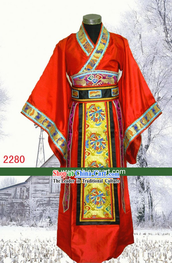 Ancient Chinese Wedding Dress for Bridegrooms