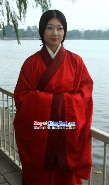 Ancient Chinese Red Wedding Dress for Women