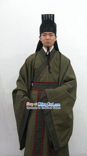 Ancient Chinese Men Clothing and Hat