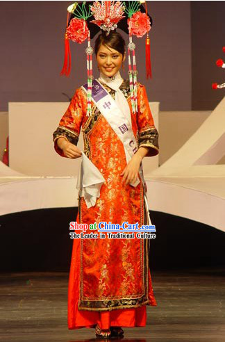 Traditional Chinese Beauty Peagant Contest Costumes