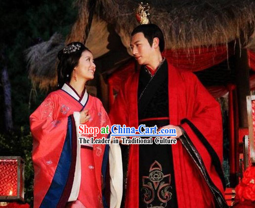 Ancient Chinese Bridegroom Wedding Dress Complete Set