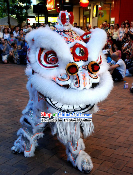 Competition and Parade Lion Head and Body Dance Costumes Complete Set