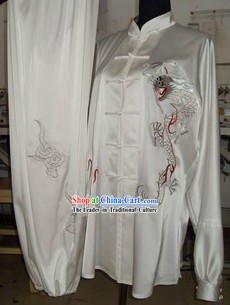 Chinese Silk Dragon Kung Fu Uniform for Men