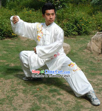 Traditional Chinese Silk Dragon Kung Fu Suit