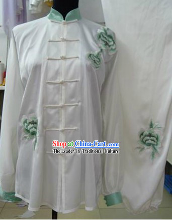 Chinese Silk Peony Tai Chi Suit