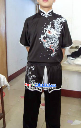 Traditional Chinese Embroidered Dragon Tai Chi Clothing
