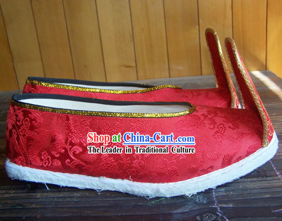 Traditional Chinese Bridegroom Wedding Shoes
