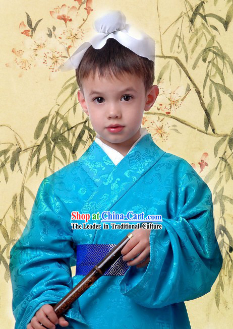 Ancient Chinese Student Costume Complete Set for Kids