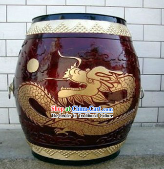 Chinese Classical Hand Made Dragon Drum