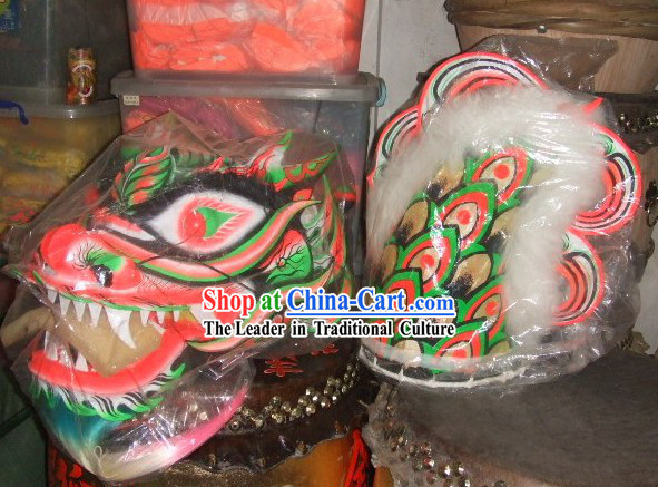 Traditional Chinese Luminous Dragon Dance Costume Complete Set