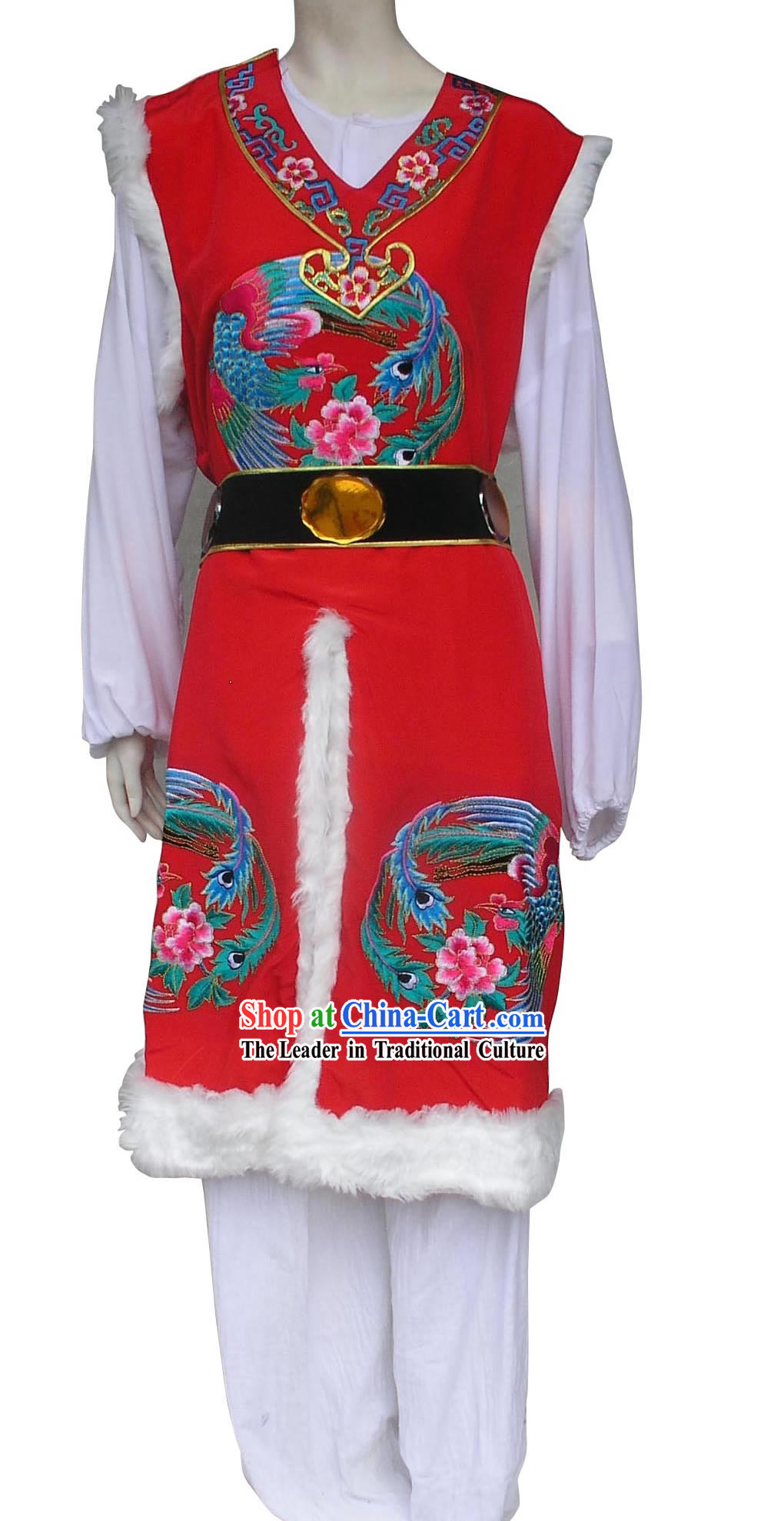 Traditional Chinese Baoyu Embroidered Red Jacket