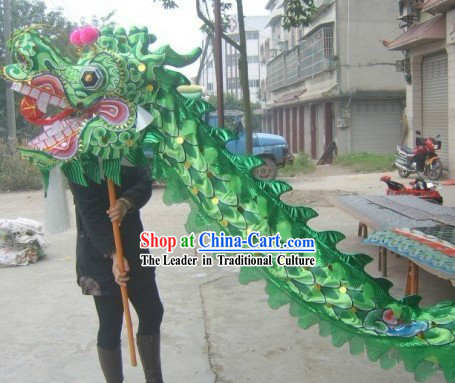 Green Beijing Olympic Games Dragon Dance Costume Complete Set