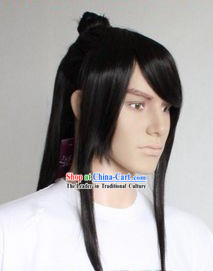Ancient Chinese Handmade Long Wig for Men