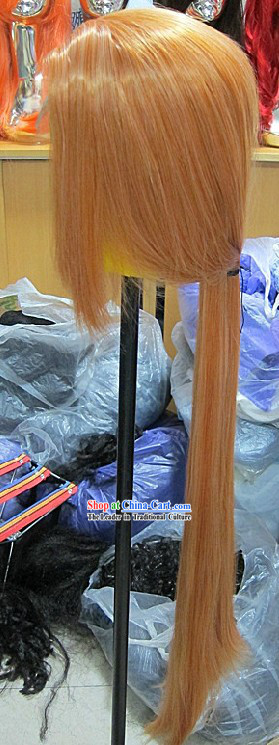 Ancient Chinese Handmade Cosplay Long Wig for Men