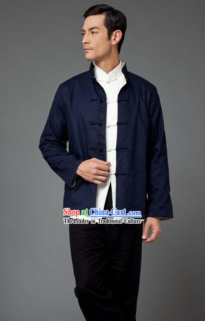 Bruce Lee Mandarin Style Kung Fu Practice and Performance Uniform for Men