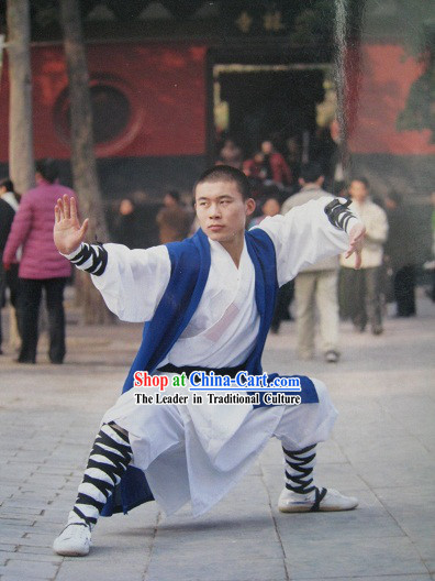 Traditional Chinese Henan Shaolin Martial Arts Master Clothing for Men