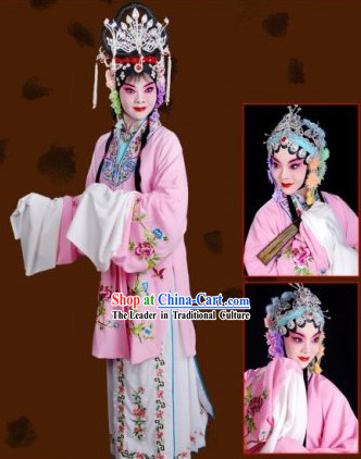 Long Sleeve Chinese Opera Embroidered Costume for Women