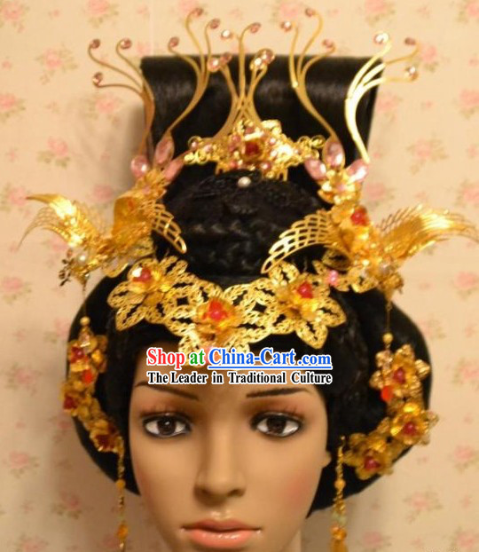 Ancient Chinese Empress Hair Accessories and Earrings