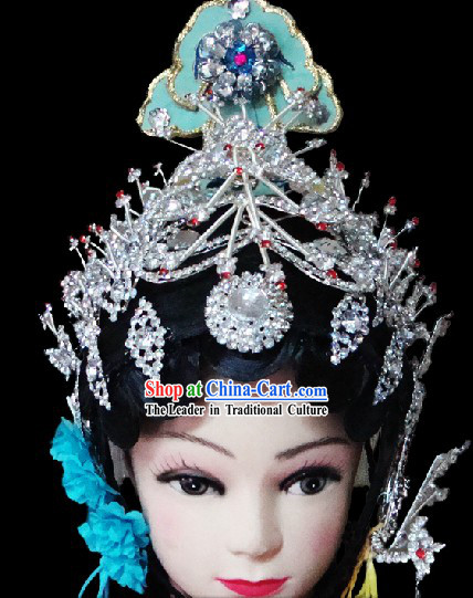 Traditional Chinese Dramatic Empress Wig and Headpiece Set