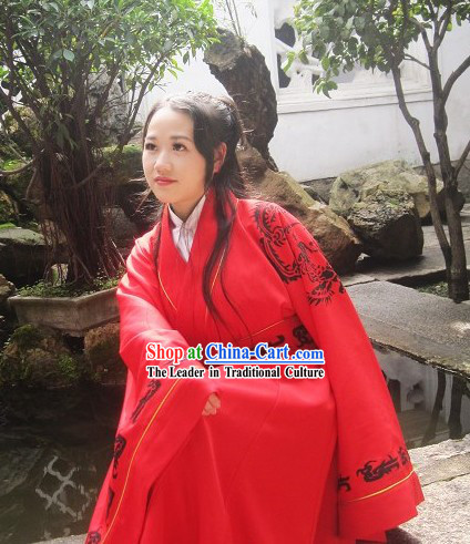 Chinese Classical Phoenix Red Wedding Costumes
