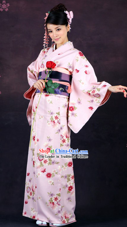 Japanese Classical Formal Kimono Clothing for Women