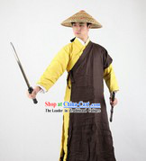 Ancient Chinese Knight Costume and Hat for Men