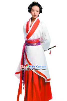Ancient Chinese Swordswoman Hanfu Costume