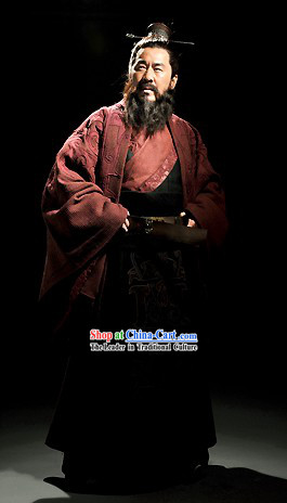 Three Kingdoms Cao Cao Costumes and Coronet Complete Set for Men