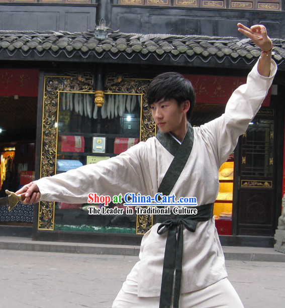 Ancient Chinese Kung Fu Uniform Complete Set for Men