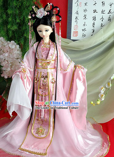 Ancient Palace Princess Clothing Hair Accessoreis and Wig Complete Set